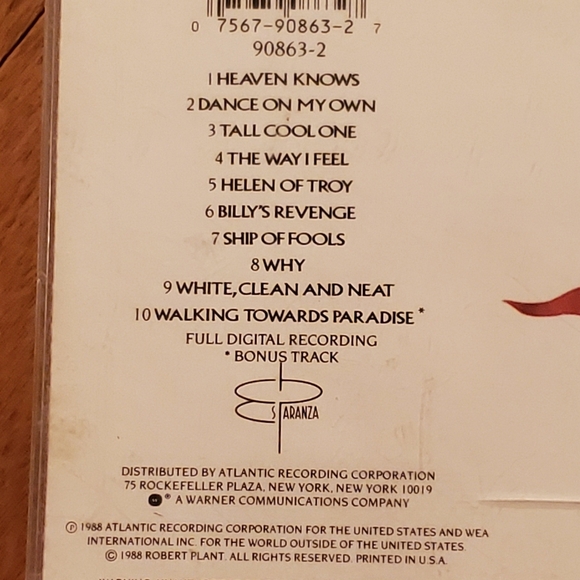 Now & Zen by Robert Plant (CD, 1988, Es Paranza) - Picture 4 of 4